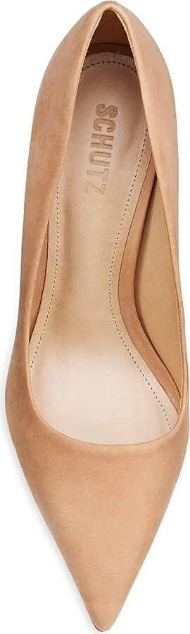 Women's Lou Pointed-Toe Nubuck Pumps - Black - Size 5.5 - Image 10