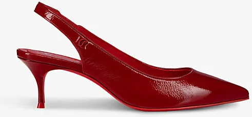 Womens Loubi Sporty Kate 55 Patent-Leather Leather Heeled Courts Eur 39.5 / 6.5 Uk Women