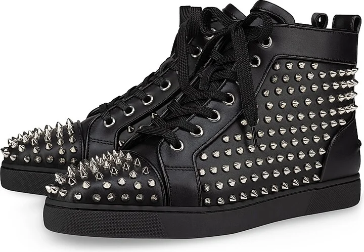 Women's Louis Night Spikes High Top Sneakers - Black - Size 7.5 - Image 2