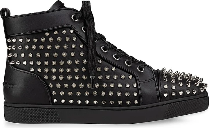 Women's Louis Night Spikes High Top Sneakers - Black - Size 7.5