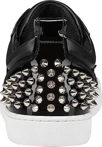 Women's Louise Junior Spikes Lambskin Sneakers - Black - Size 5 - Image 3