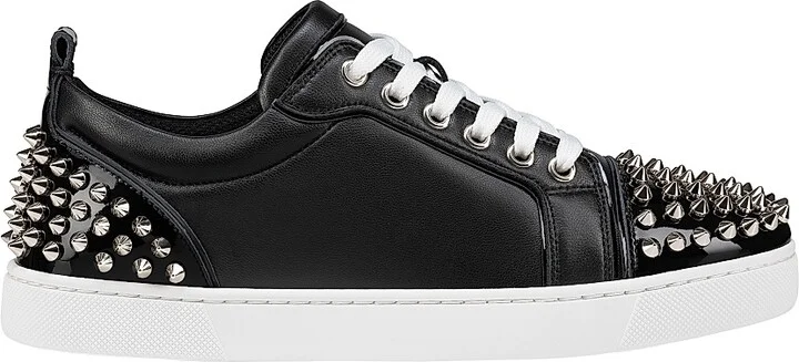 Women's Louise Junior Spikes Lambskin Sneakers - Black - Size 5