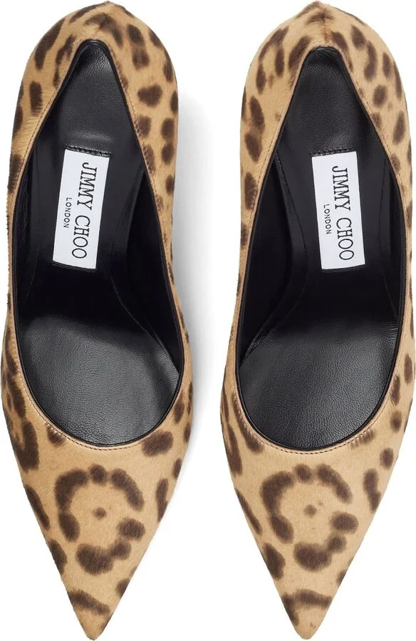 Women's Love 85 Leopard Print Pony Pumps - Image 4