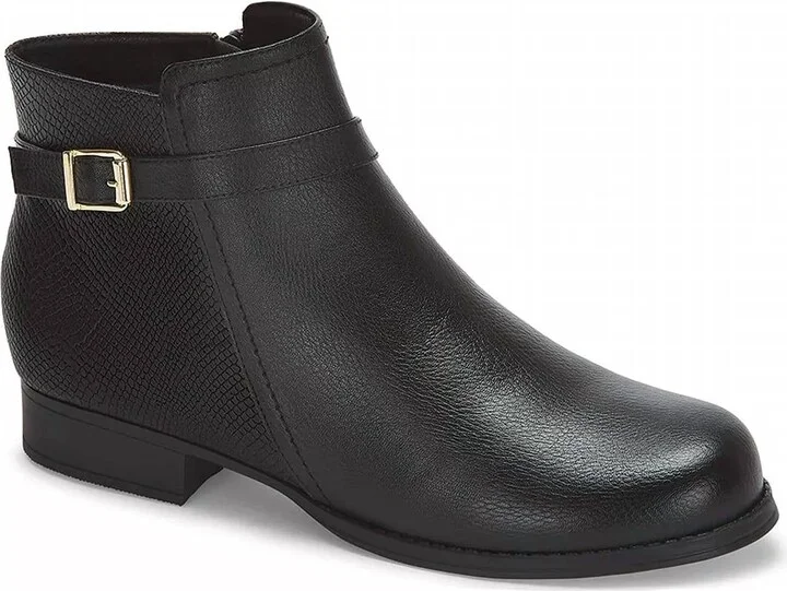 Women's Low Heel Booties In Black