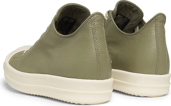 Women's Low Leather Sneakers - Celadon Milk - Size 9.5 - Image 3