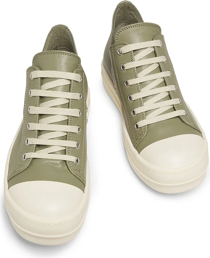 Women's Low Leather Sneakers - Celadon Milk - Size 9.5 - Image 4