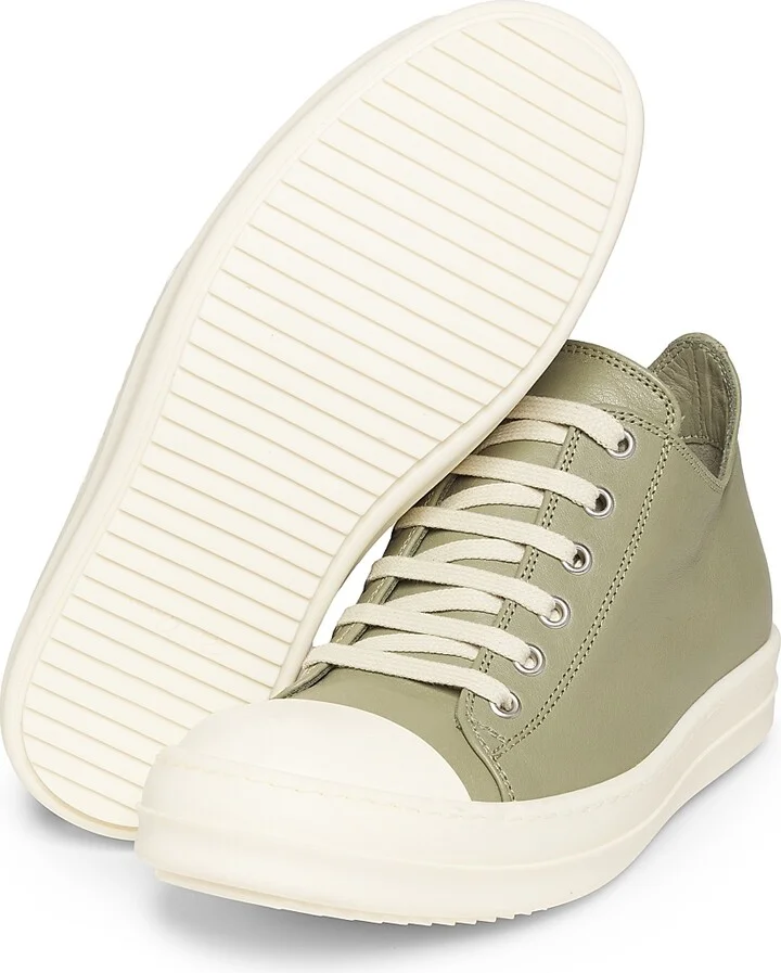 Women's Low Leather Sneakers - Celadon Milk - Size 9.5 - Image 6