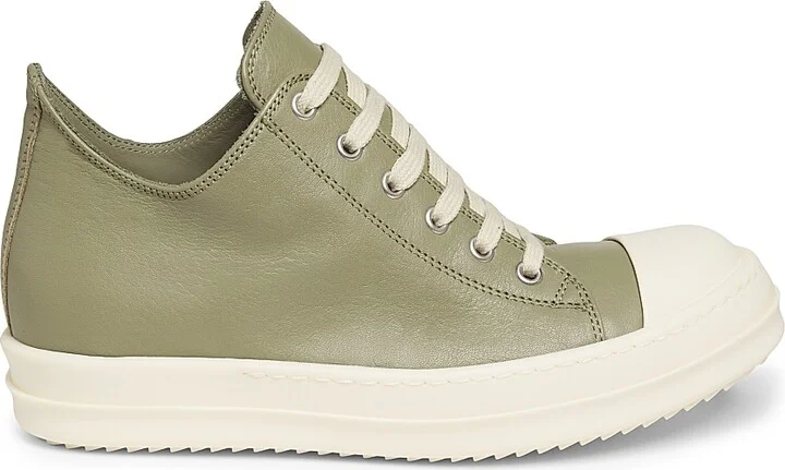 Women's Low Leather Sneakers - Celadon Milk - Size 9.5
