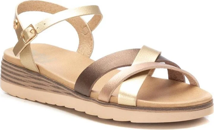 Women's Low Wedge Strappy Sandals By Xti - Image 2