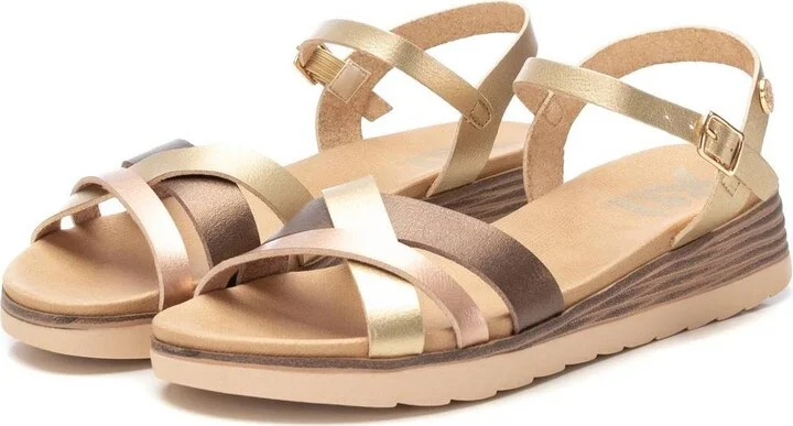 Women's Low Wedge Strappy Sandals By Xti - Image 3