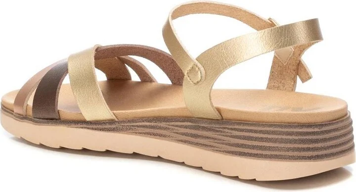 Women's Low Wedge Strappy Sandals By Xti - Image 4