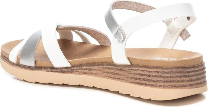 Women's Low Wedge Strappy Sandals By Xti - Image 6