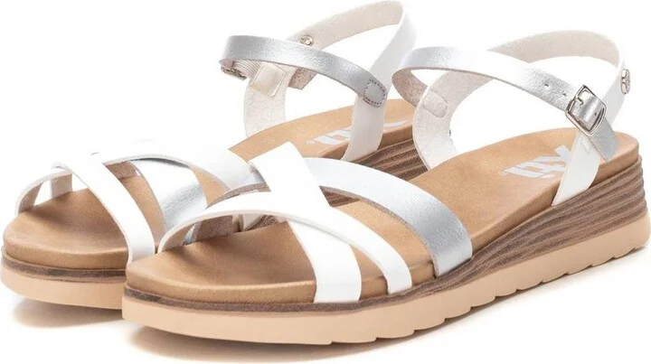 Women's Low Wedge Strappy Sandals By Xti - Image 8