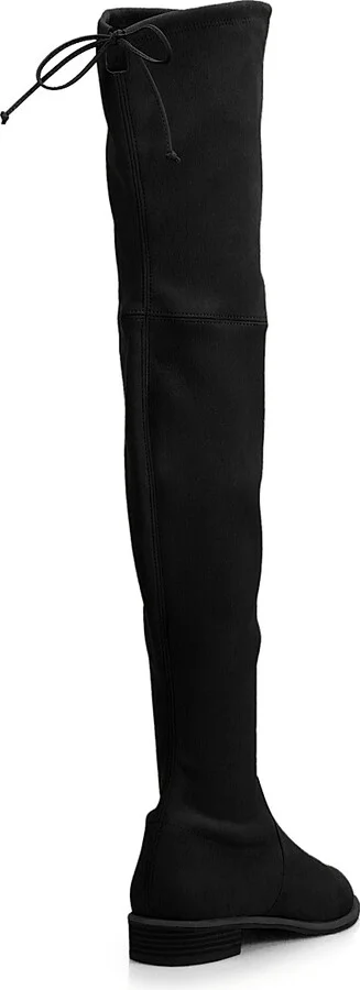 Women's Lowland Suede Thigh-High Boots - Black - Size 5 - Image 2
