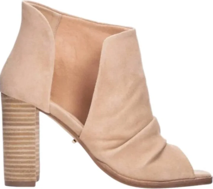 Women's Loyalty Kid Open Toe Bootie In Natural