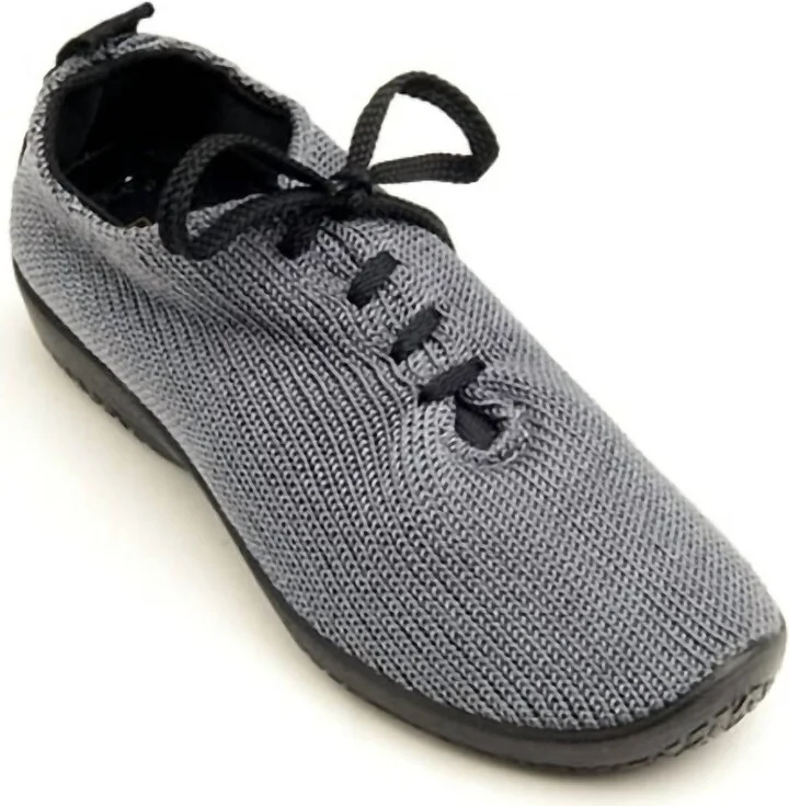 Women's Ls Knit Sneaker Shoe In Titanium
