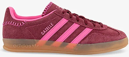 Womens Lucid Pink Nnoble Maroon Gazelle Indoor Suede Trainers Eur 36.5 / 3.5 Uk Women