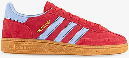 Womens Lucid Red Glow Blue Gum Handball Spezial Suede Low-Top Trainers Eur 41.5 / 8.5 Uk Women