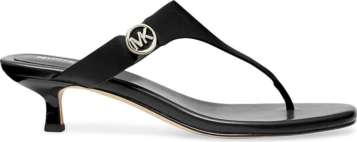 Women's Lucinda 40MM Leather Sandals - Black - Size 6.5