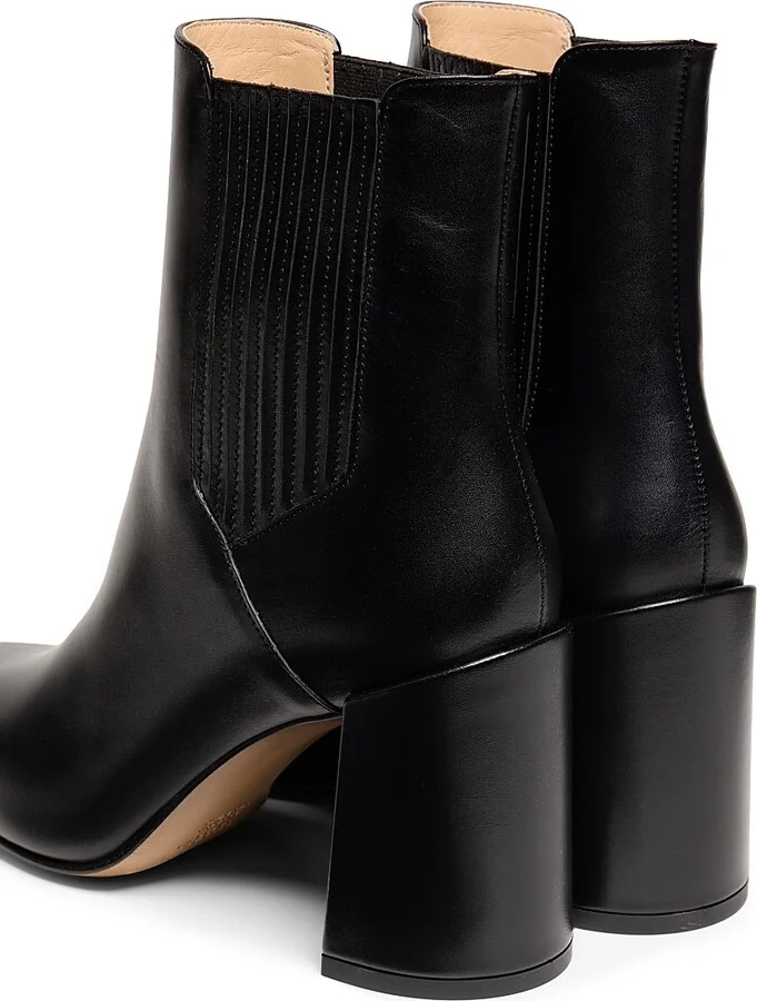 Women's Luke Leather 90MM Booties - Black - Size 6 - Image 3
