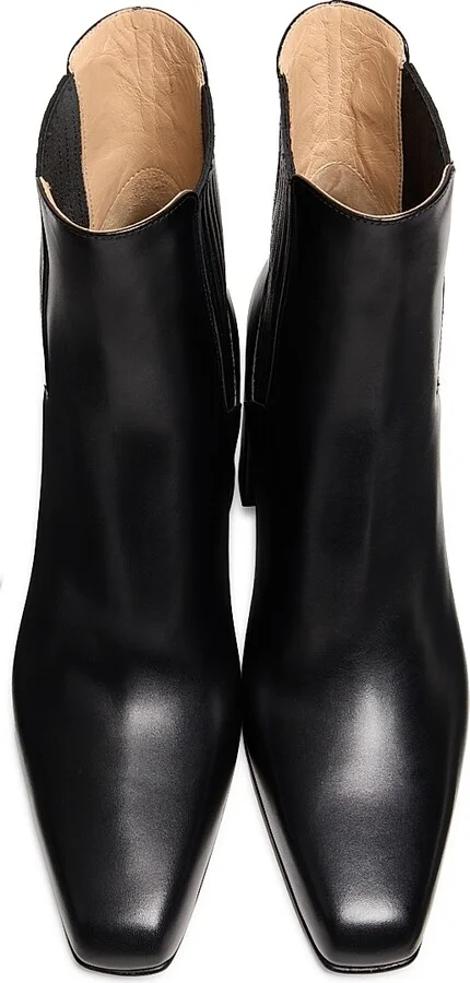 Women's Luke Leather 90MM Booties - Black - Size 6 - Image 4