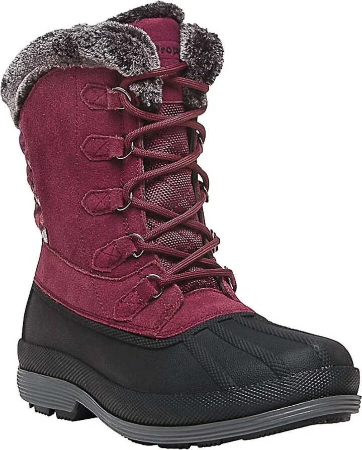 Women's Lumi Tall Lace Booties In Berry