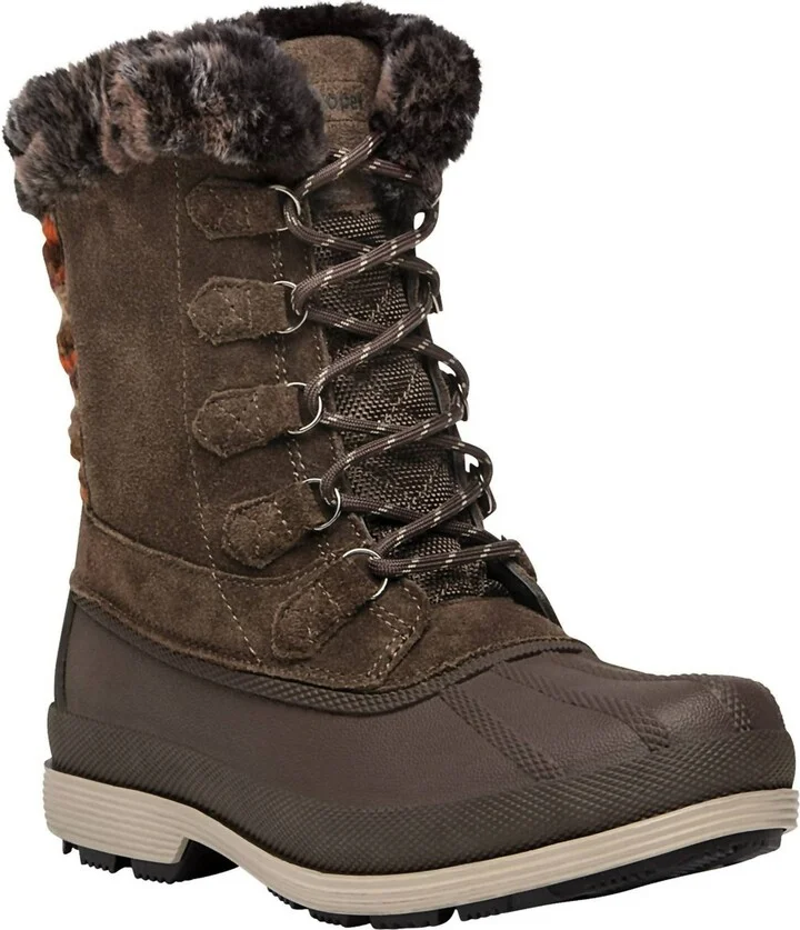 Women's Lumi Tall Lace Booties In Brown