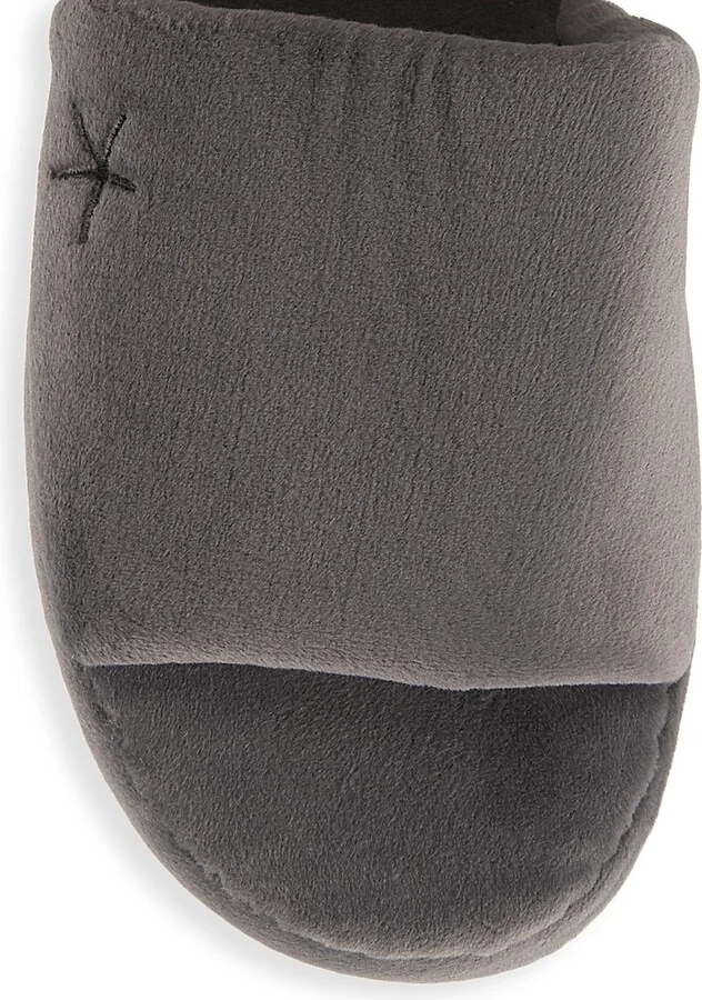 Women's LuxeChic Memory Foam Slides - Carbon - Size 9 - Image 4