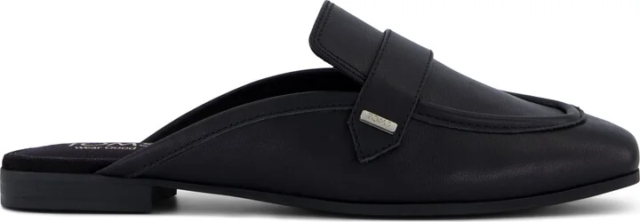 Womens Lynette Mule Leather Flat