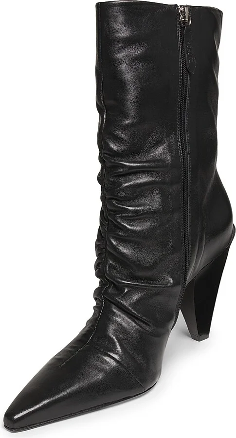 Women's Lynn 110MM Leather Ankle Boots - Black - Size 5 - Image 2