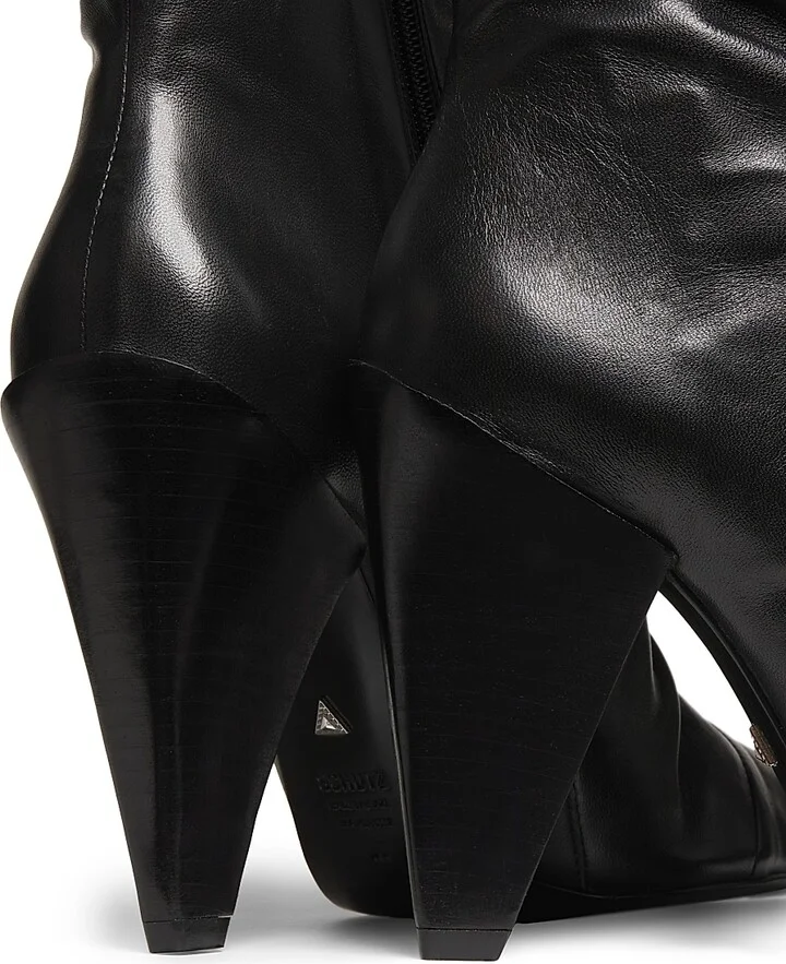 Women's Lynn 110MM Leather Ankle Boots - Black - Size 5 - Image 6