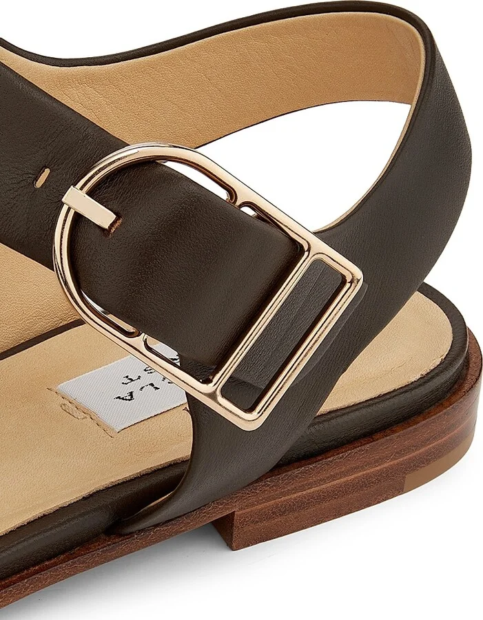 Women's Lynn Leather Fisherman Sandals - Chocolate - Size 6 - Image 5
