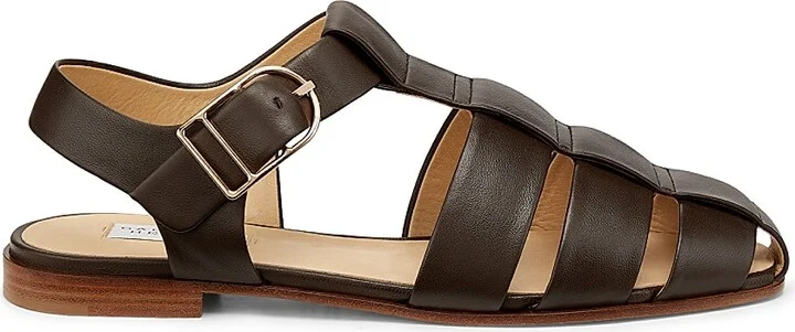 Women's Lynn Leather Fisherman Sandals - Chocolate - Size 6
