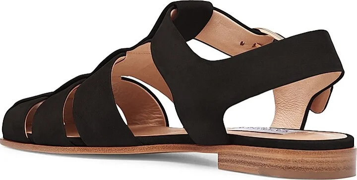 Women's Lynn Suede Fisherman Sandals - Black - Size 8.5 - Image 2