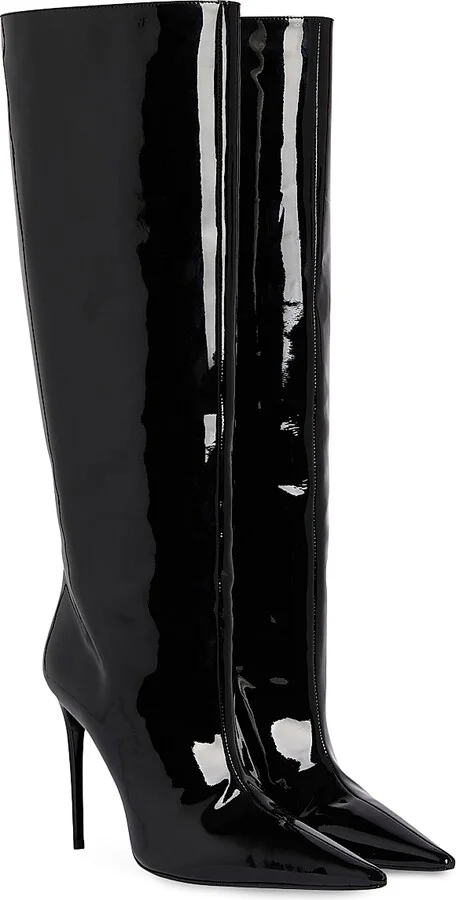 Women's Lyra Leather Boots - Black - Size 6 - Image 2