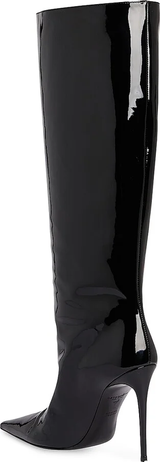 Women's Lyra Leather Boots - Black - Size 6 - Image 3