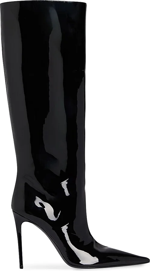Women's Lyra Leather Boots - Black - Size 6