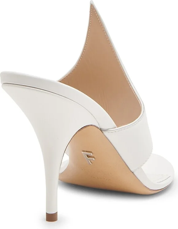 Women's Lyrai 70MM Leather Sandals - New Bianco - Size 6.5 - Image 3