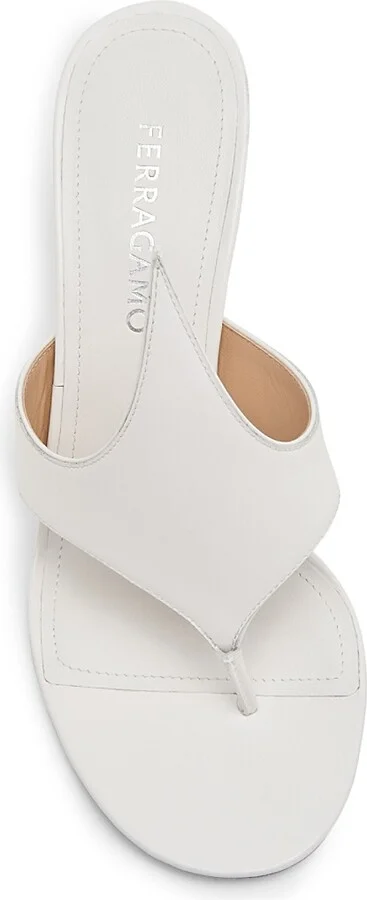 Women's Lyrai 70MM Leather Sandals - New Bianco - Size 6.5 - Image 4