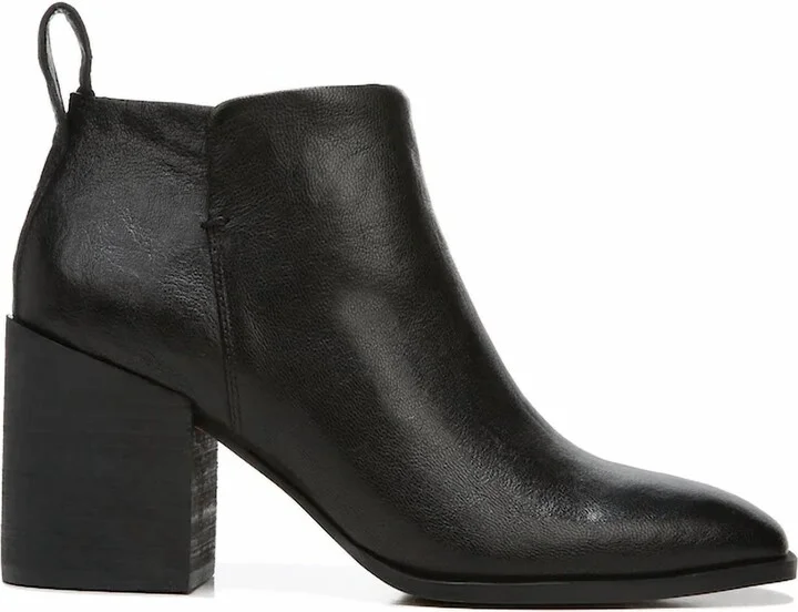 Women's Lyssa Distressed Leather Ankle Boot In Black