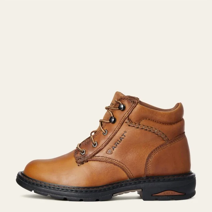 Women's Macey Work Boot In Dark Peanut