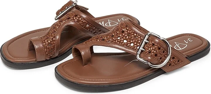 Women's Macramé Z-Strap Sandals - Cocoa - Size 6 - Image 2