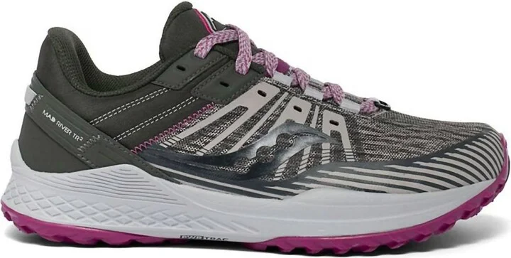 Women's Mad River Tr2 Trail Running Sneakers In Grey/fuchsia