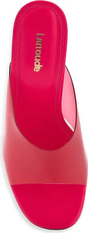 Women's Madonna Lucite Vinyl Mules - Pink - Size 5 - Image 5