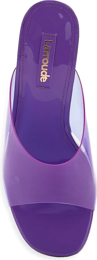 Women's Madonna Vinyl Mules - Purple - Size 5 - Image 5