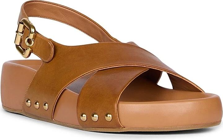 Women's Mae Leather Sandals - Ginger Brown - Size 5 - Image 2