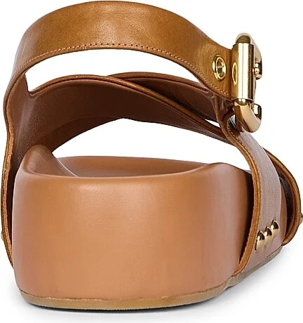 Women's Mae Leather Sandals - Ginger Brown - Size 5 - Image 3