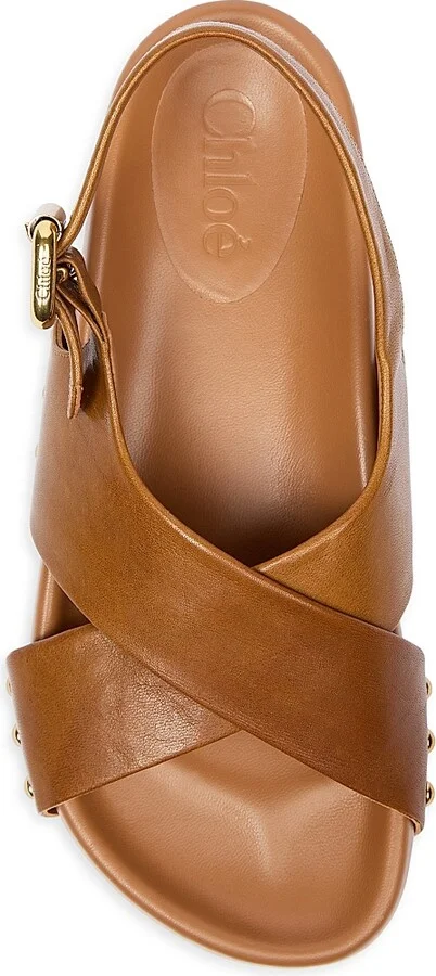 Women's Mae Leather Sandals - Ginger Brown - Size 5 - Image 4