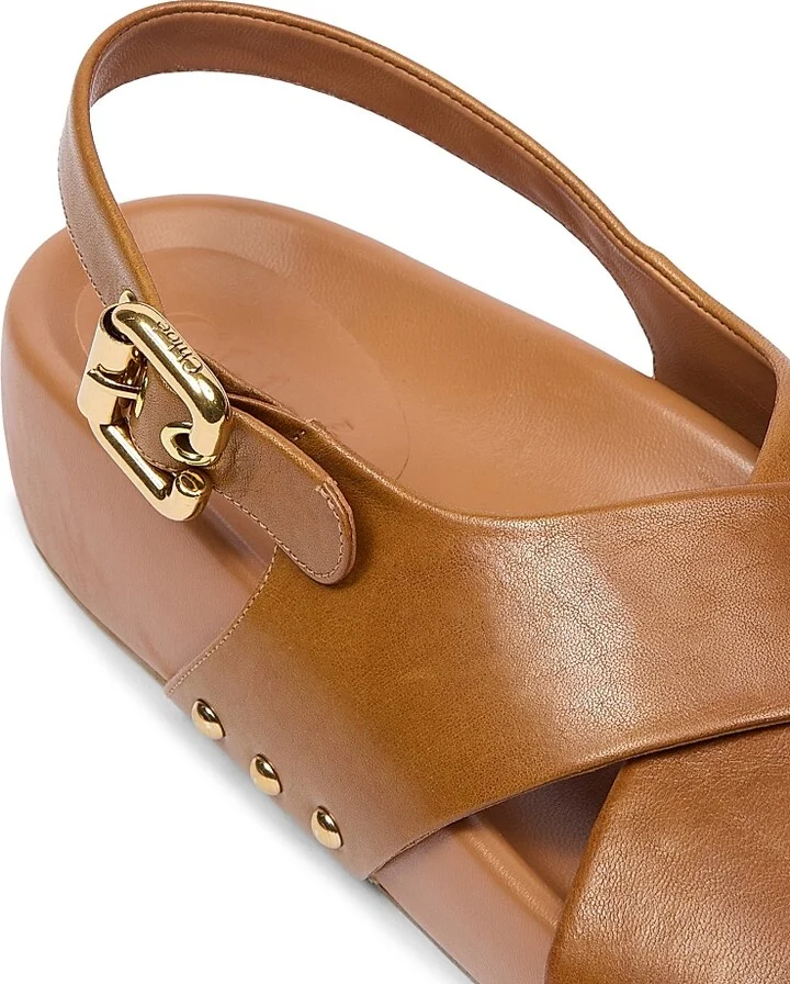 Women's Mae Leather Sandals - Ginger Brown - Size 5 - Image 5