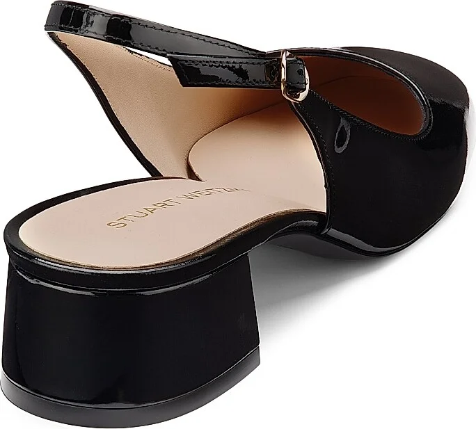 Women's Maeve 35MM Patent Leather Slingback Pumps - Adobe - Size 10 - Image 8